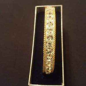 Montana silversmiths silver and crystal bracelet